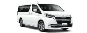 Toyota Hiace van for airport transfers and group travel in Jeddah